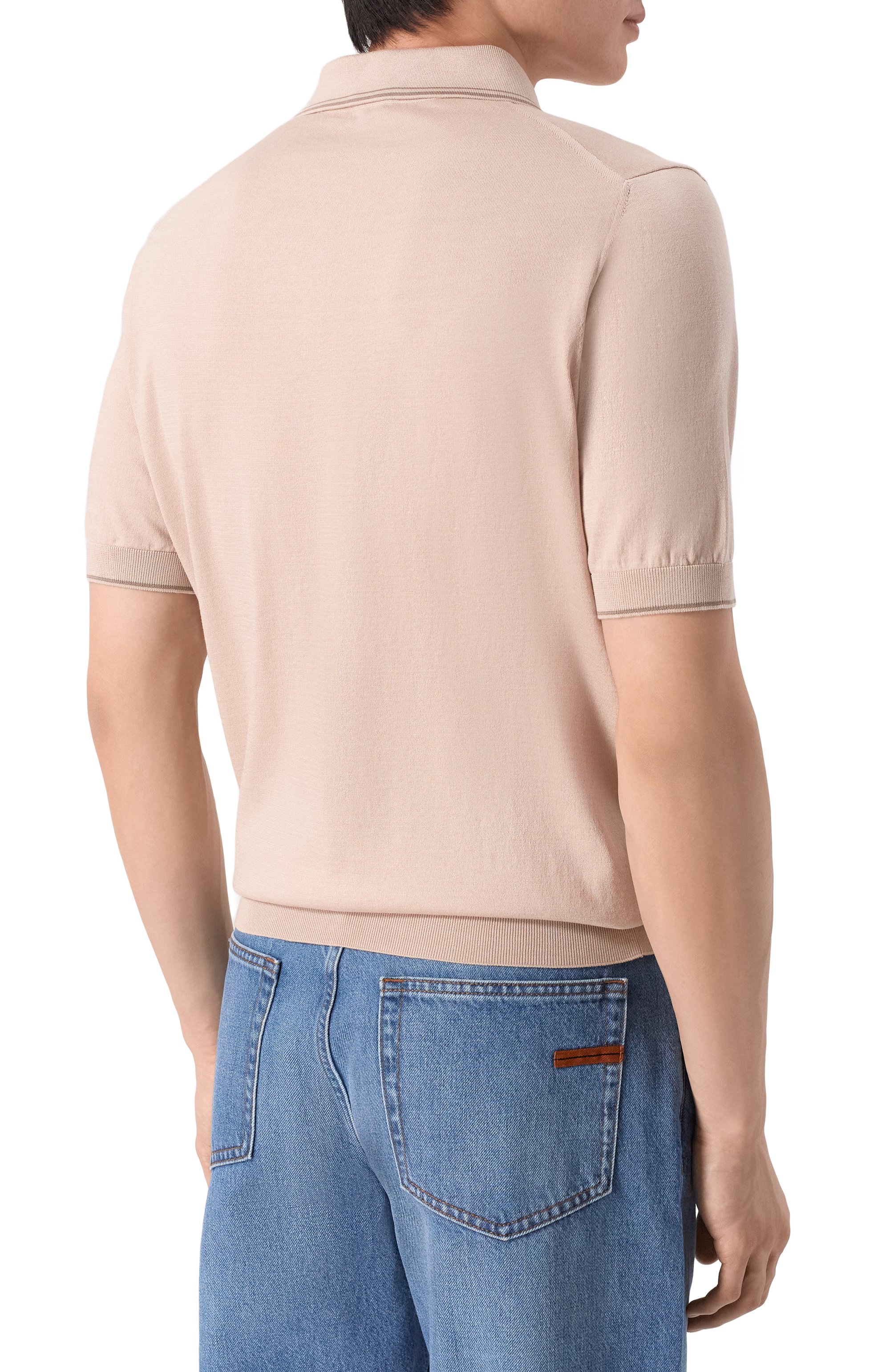 Поло из хлопка и шелка MVST, арт. M26.CSM.K425, фото 4