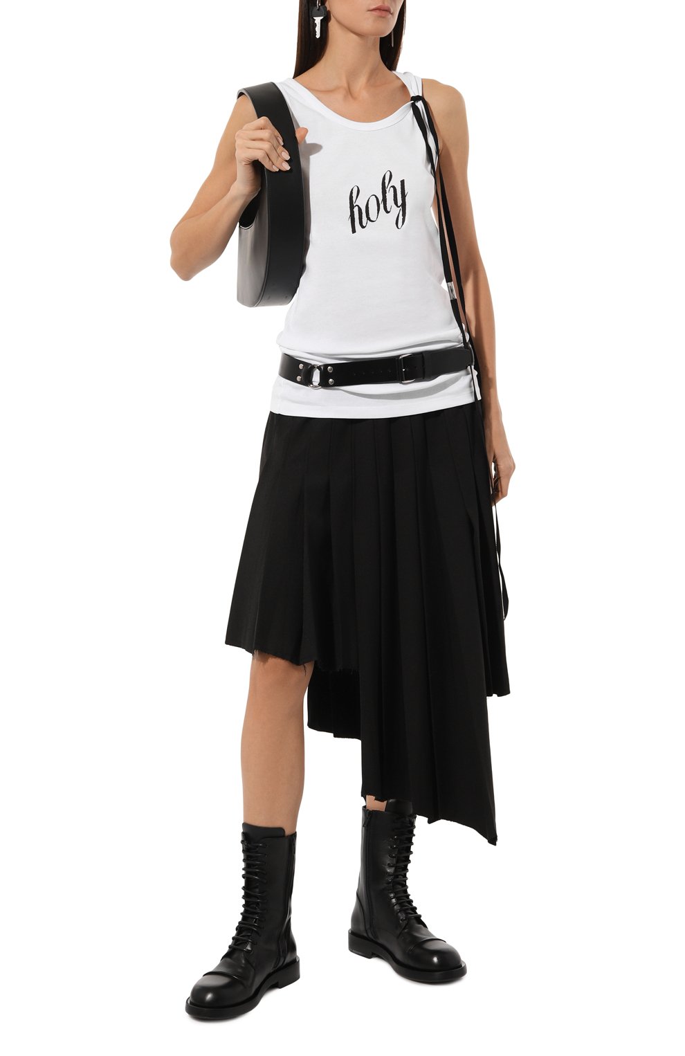 Хлопковая майка ANN DEMEULEMEESTER белого цвета по цене 25300 руб., арт. C000-W-JT020-12-FA045-001, фото 2 Хлопковая майка ANN DEMEULEMEESTER, арт. C000-W-JT020-12-FA045-001, фото 2