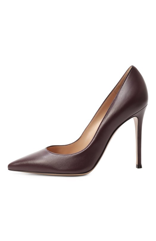 Кожаные туфли Gianvito 105 Gianvito Rossi G28470.15RIC.NAPB0UR Бордовый  G28470.15RIC.NAPB0UR Фото 4