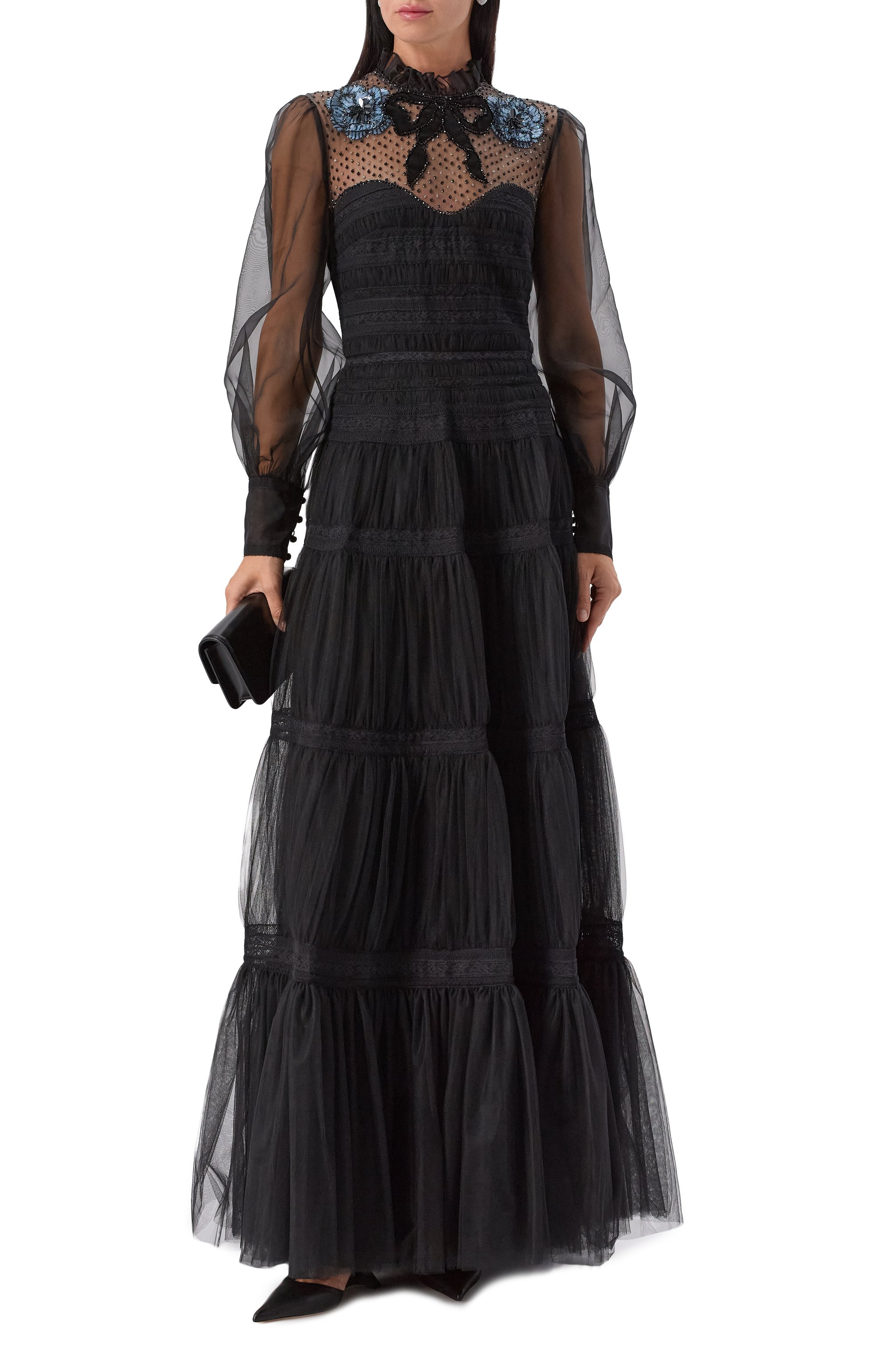 Шелковое платье VALENTINO, арт. 7B3VDLG0/0K8, фото 2