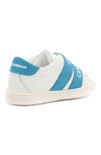 Кожаные кеды с застежками велькро DOLCE & GABBANA, арт. DN0098/AZ634, фото 3