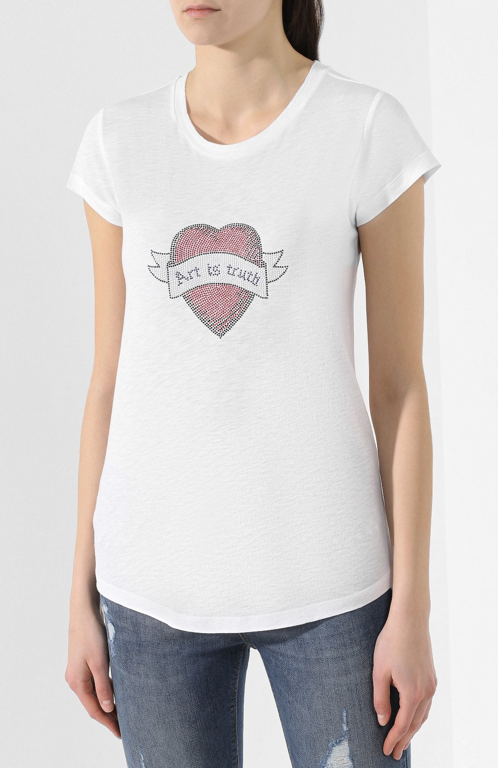 Футболка из смеси хлопка и вискозы ZADIG AND VOLTAIRE, арт. SHTS1823F, фото 3