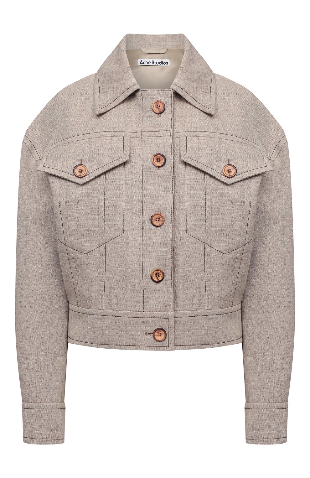 Куртка ACNE STUDIOS бежевого цвета по цене 66800 руб., арт. A90346, фото 1 Куртка ACNE STUDIOS, арт. A90346, фото 1