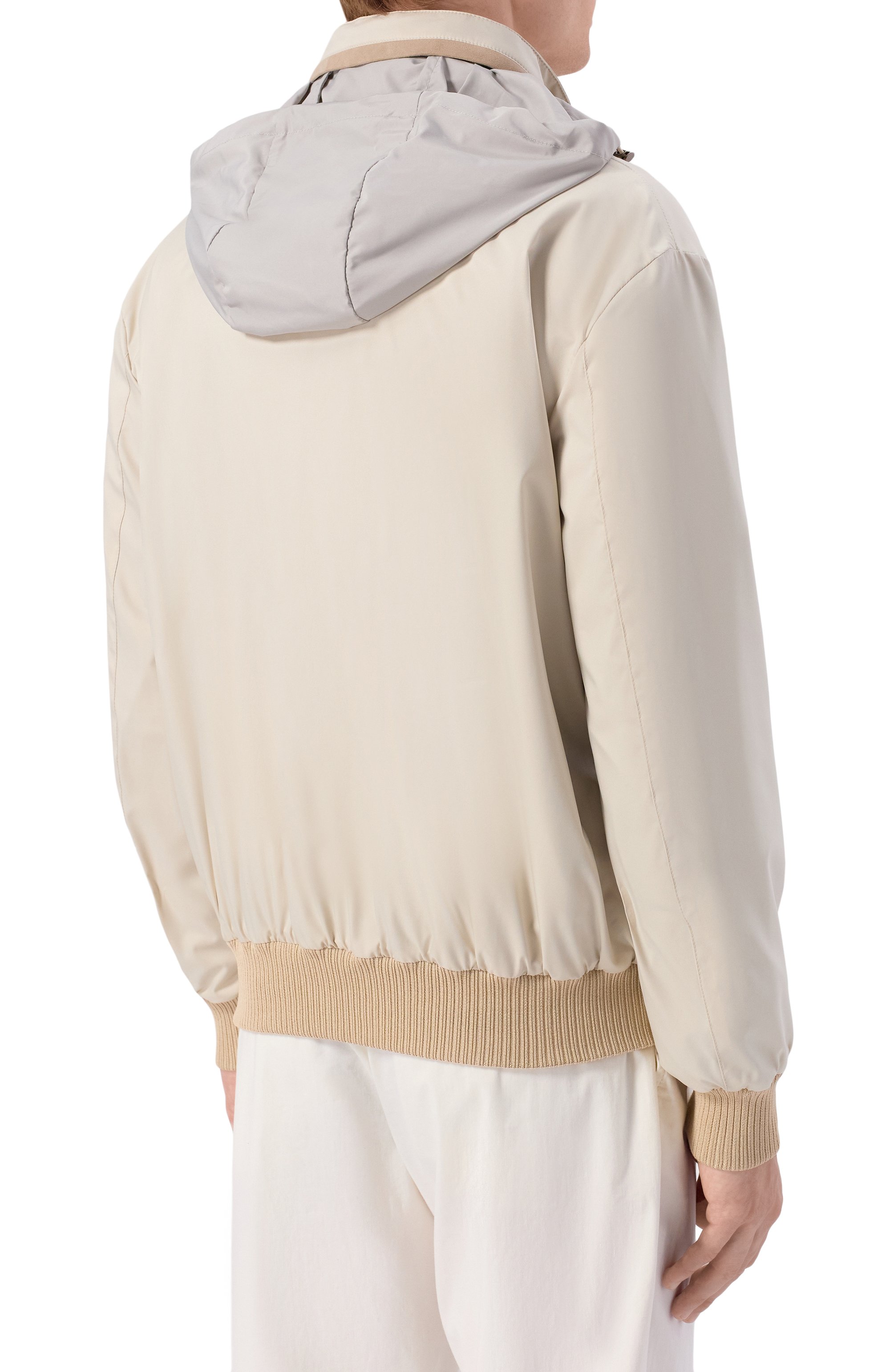 Бомбер KITON кремового цвета по цене 539500 руб., арт. UW2314V0822H, фото 4 Бомбер KITON, арт. UW2314V0822H, фото 4