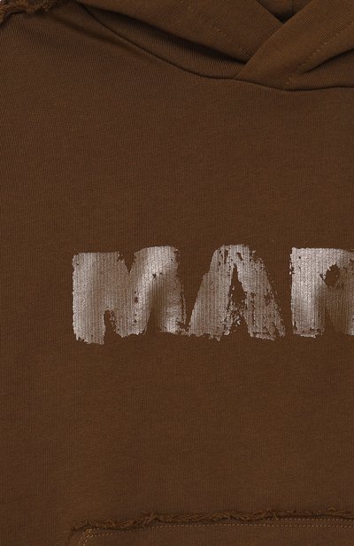Хлопковое худи MARNI хаки цвета по цене 20800 руб., арт. M01886/M00YA, фото 3 Хлопковое худи MARNI, арт. M01886/M00YA, фото 3