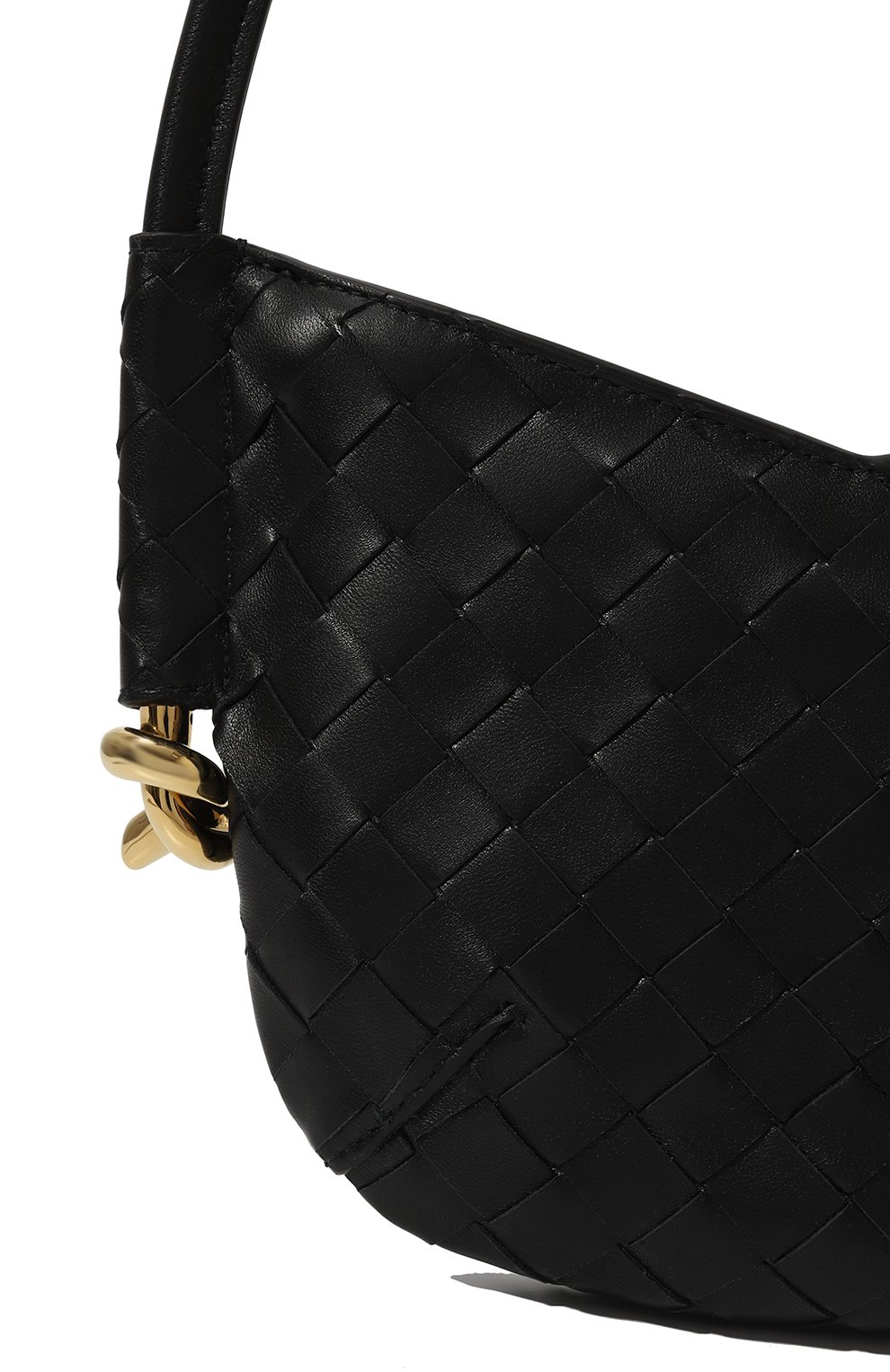 Сумка solstice mini BOTTEGA VENETA черного цвета по цене 291500 руб., арт. 796378/VCPP1, фото 3 Сумка solstice mini BOTTEGA VENETA, арт. 796378/VCPP1, фото 3