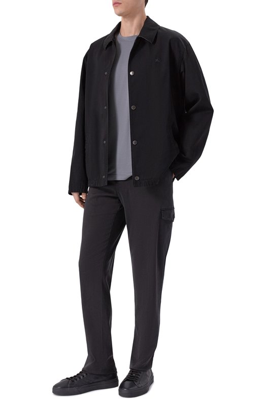 Хлопковая футболка Kiton UMK0827KG Серый  UMK0827KG Фото 2