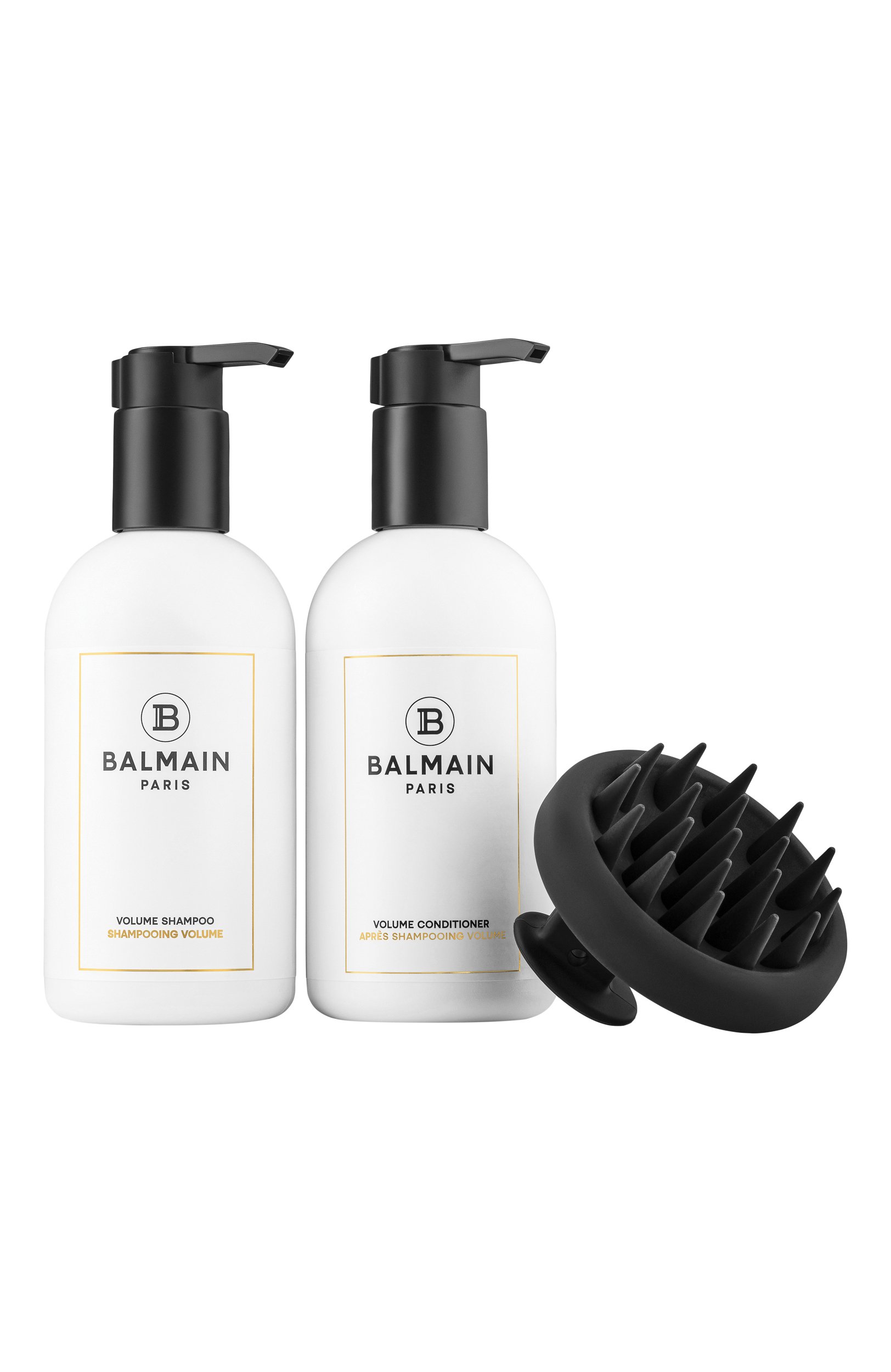 Набор для волос volume care set (2x300+200ml) BALMAIN HAIR COUTURE бесцветного цвета по цене 19100 руб., арт. 8720791755232, фото 3 Набор для волос volume care set (2x300+200ml) BALMAIN HAIR COUTURE, арт. 8720791755232, фото 3