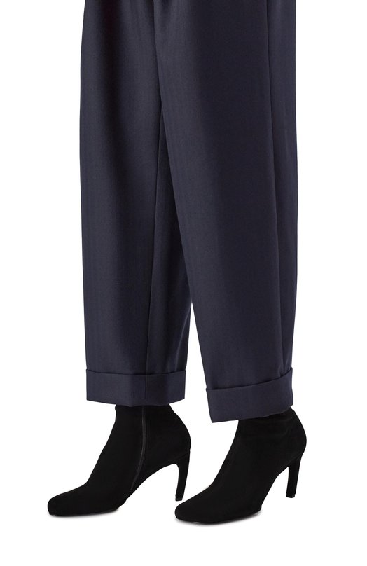 Замшевые ботильоны Dries Van Noten W232-201/135 Чёрный  W232-201/135 Фото 2