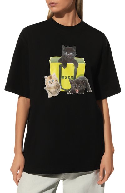 Хлопковая футболка MSGM, арт. 3341MDM172 227798, фото 3