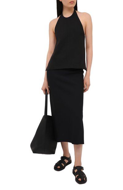 Кожаные сандалии fisherman THE ROW черного цвета по цене 119000 руб., арт. F1203-L129, фото 2 Кожаные сандалии fisherman THE ROW, арт. F1203-L129, фото 2