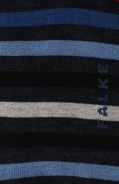 Носки из шерсти и хлопка tinted stripe FALKE голубого цвета по цене 1990 руб., арт. 13279, фото 2 Носки из шерсти и хлопка tinted stripe FALKE, арт. 13279, фото 2