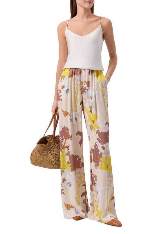 Брюки из хлопка и шелка Freeage WS26.PT193M.6001.112 Бежевый  WS26.PT193M.6001.112 Фото 2