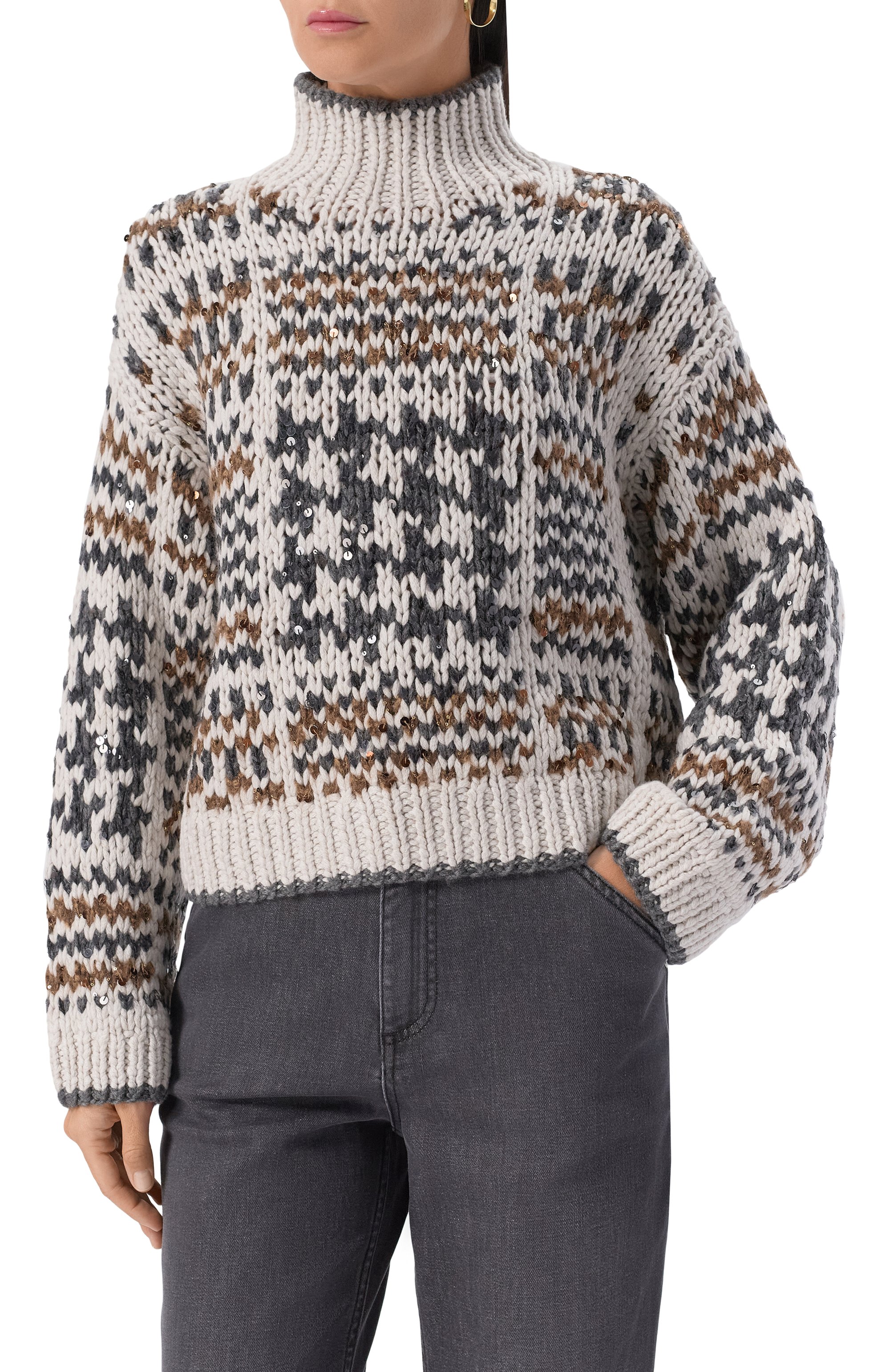 Кашемировый свитер BRUNELLO CUCINELLI, арт. M52637504, фото 3