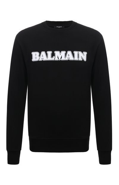Мужской хлопковый свитшот BALMAIN, арт. BH0JQ040BC53
