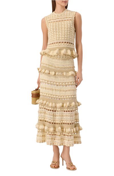 Женский топ из вискозы и хлопка ZIMMERMANN, арт. 6564TRS262