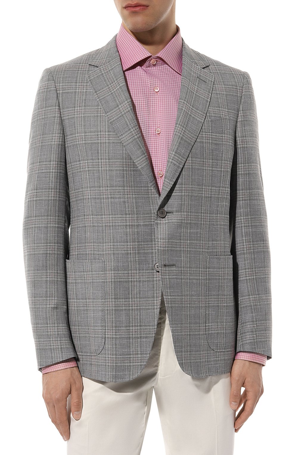 Пиджак из шерсти и хлопка CANALI, арт. 11288/FC05154, фото 3