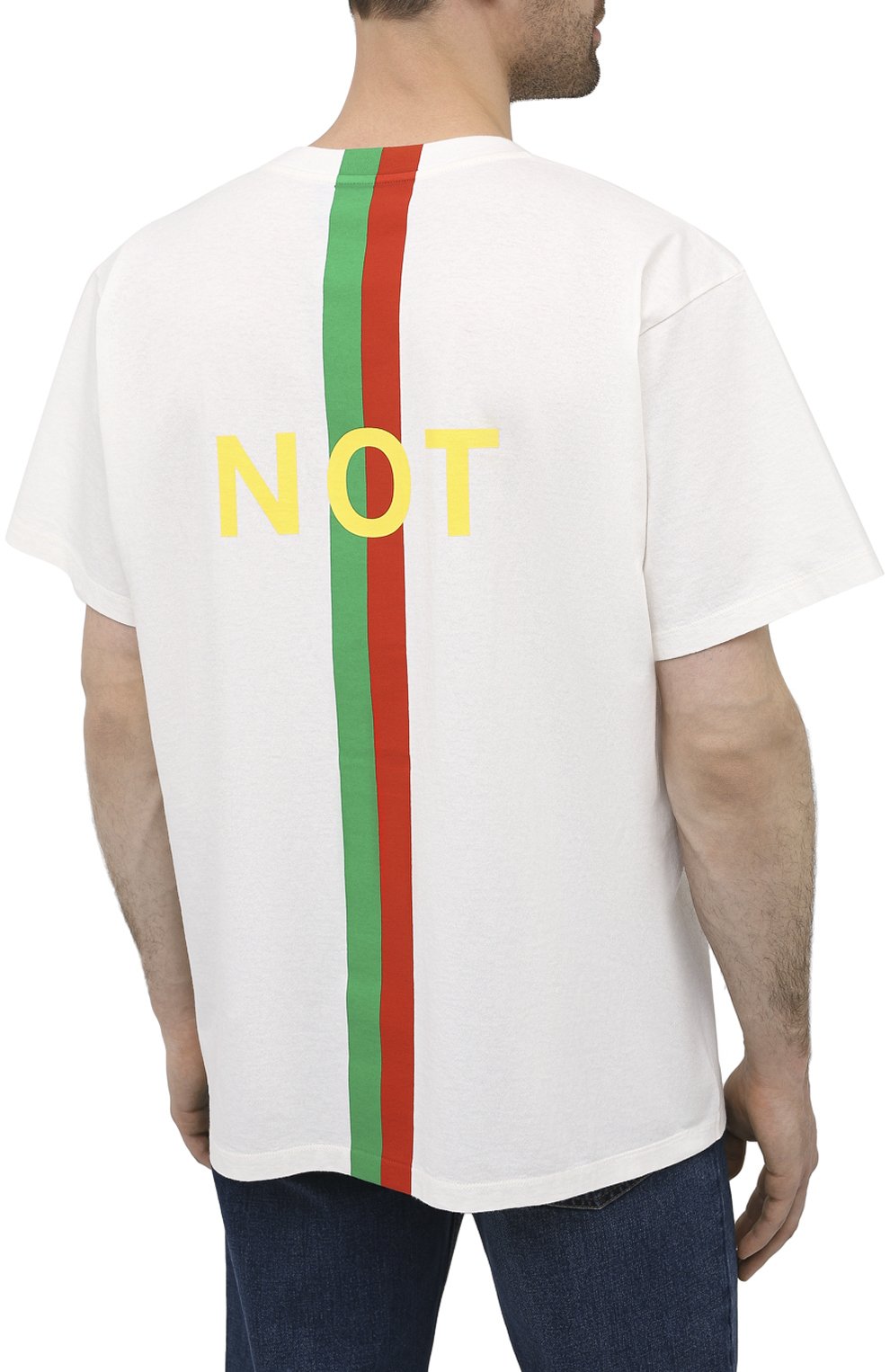 Хлопковая футболка GUCCI, арт. 616036/XJCXX, фото 4