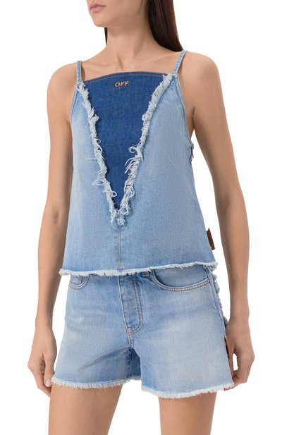 Джинсовый топ OFF-WHITE, арт. 0WYP00BS25DEN0014060, фо�то 3