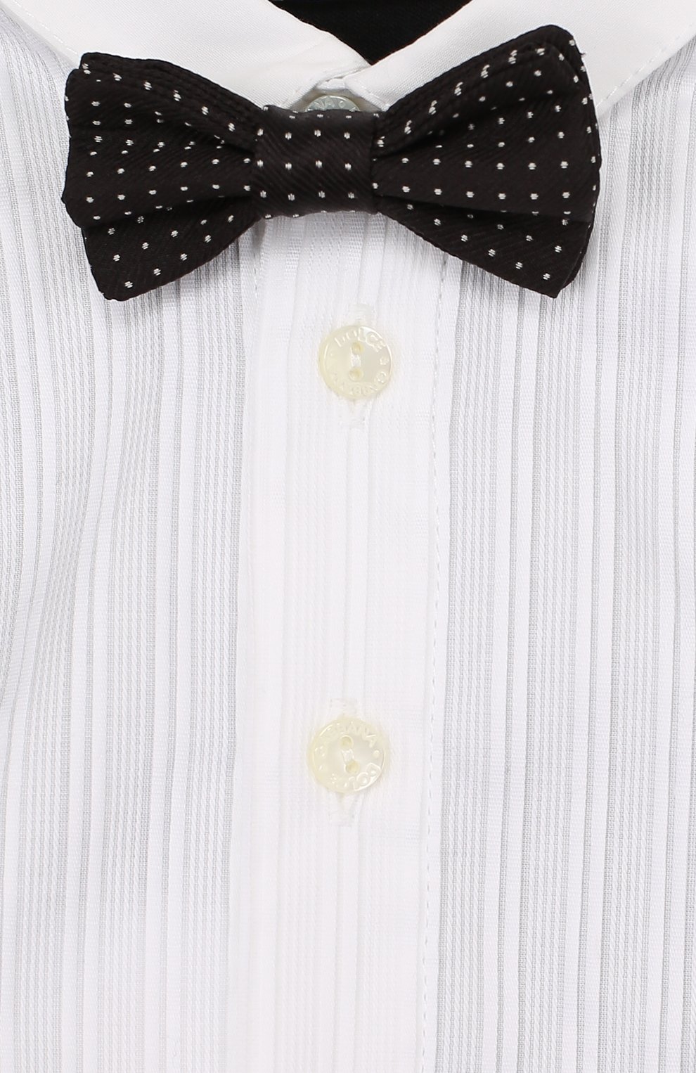 Хлопковый песочник с галстуком-бабочкой DOLCE & GABBANA, арт. L1J0H5/G7H0M, фото 3