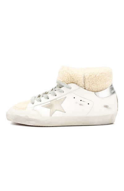 Кожаные кеды superstar GOLDEN GOOSE DELUXE BRAND, арт. G35WS590.S17, фото 3
