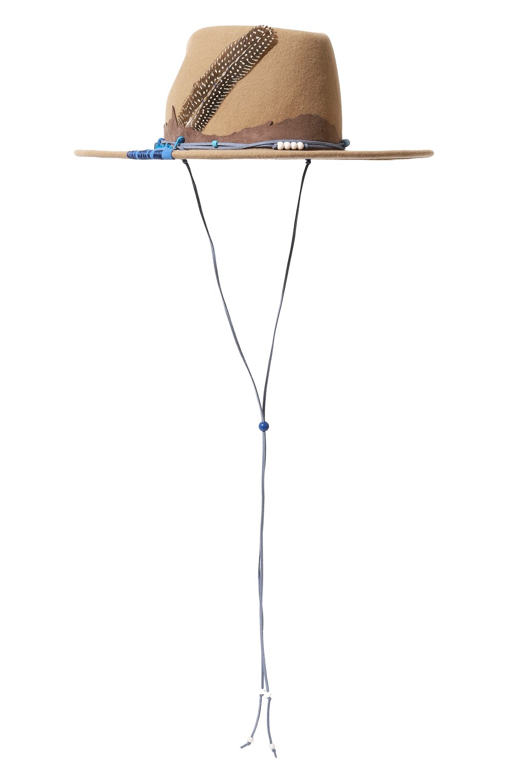 Шерстяная шляпа romb caramel COCOSHNICK HEADDRESS бежевого цвета по цене 24000 руб., арт. rombcaramel, фото 3 Шерстяная шляпа romb caramel COCOSHNICK HEADDRESS, арт. rombcaramel, фото 3