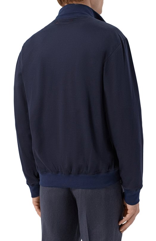 Хлопковая толстовка Kiton UMC032K06R49 Синий  UMC032K06R49 Фото 4