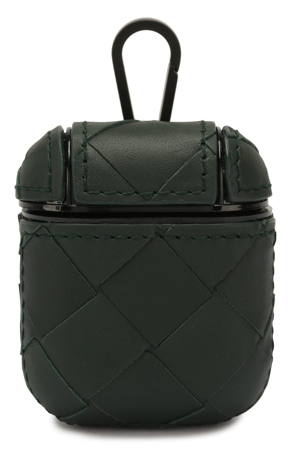 Кожаный чехол для airpods BOTTEGA VENETA зеленого цвета по цене 39950 руб., арт. 610263/VCPQ0, фото 1 Кожаный чехол для airpods BOTTEGA VENETA, арт. 610263/VCPQ0, фото 1