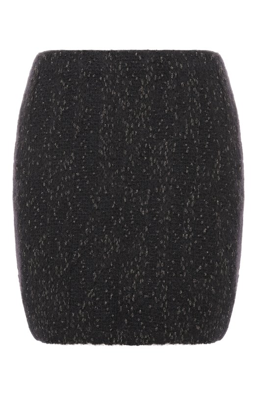 Юбка из шерсти и хлопка AND the brand W26-SK046-0702-900 Чёрный W26-SK046-0702-900