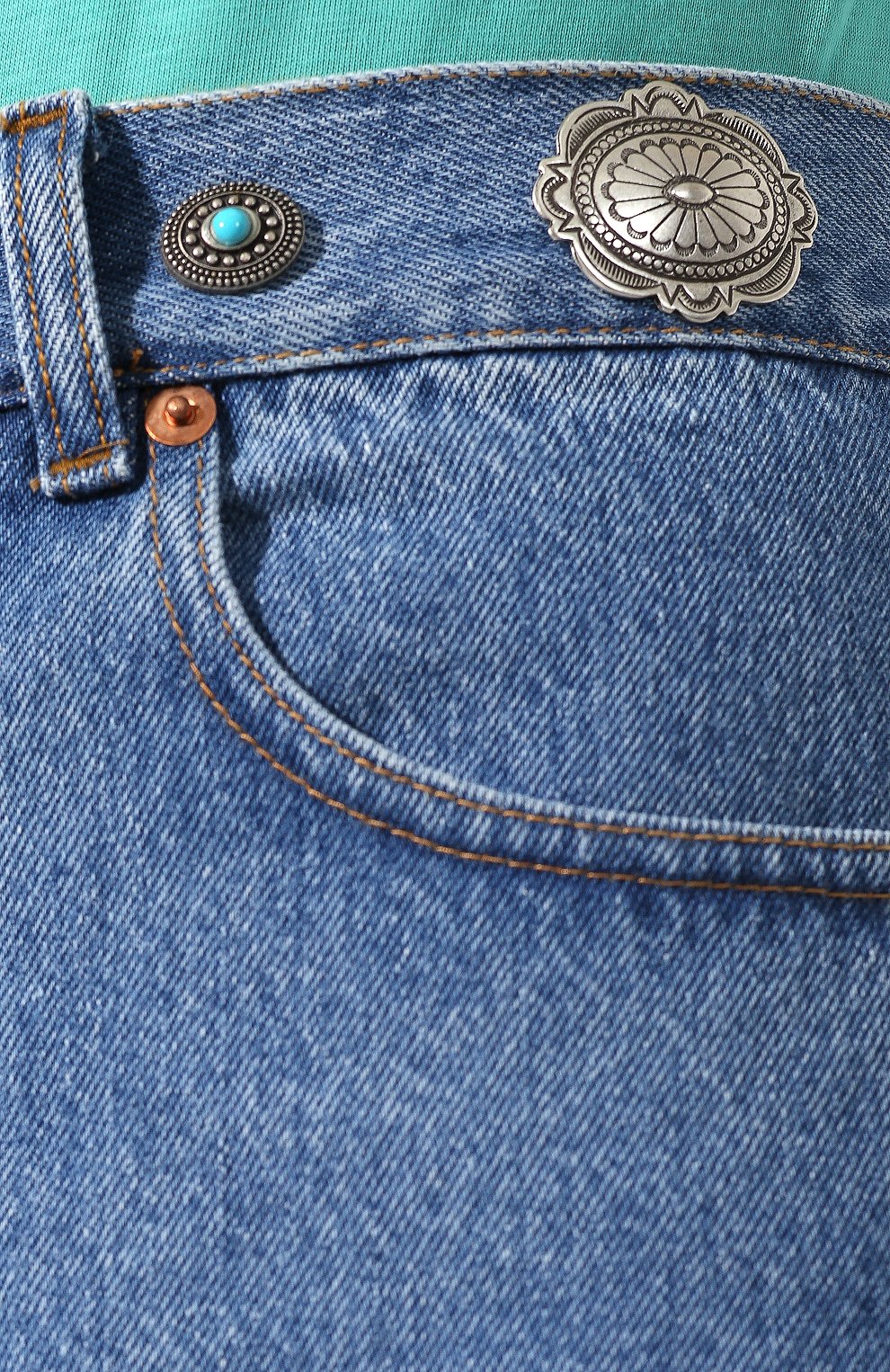 Джинсовые шорты FORTE DEI MARMI COUTURE синего цвета по цене 21850 руб., арт. 20SF5853, фото 5 Джинсовые шорты FORTE DEI MARMI COUTURE, арт. 20SF5853, фото 5