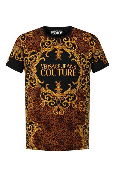 Хлопковая футболка VERSACE JEANS COUTURE, арт. B3GUA7DF-UUP SLIM MC LE0BAR0QUE/36609, фото 1