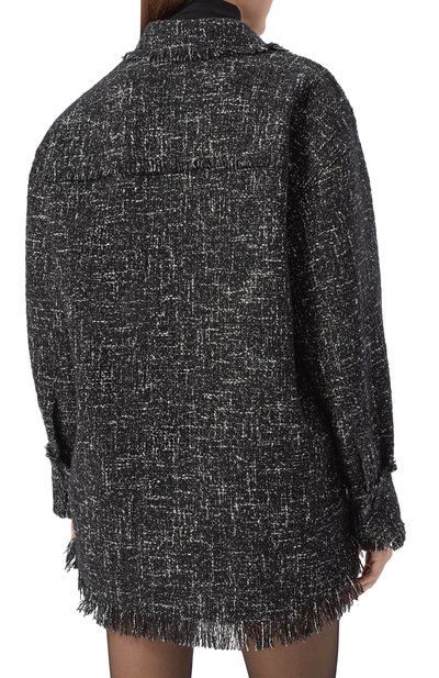 Рубашка MSGM темно-серого цвета по цене 62150 руб., арт. 3941MDE22/257621, фото 4 Рубашка MSGM, арт. 3941MDE22/257621, фото 4