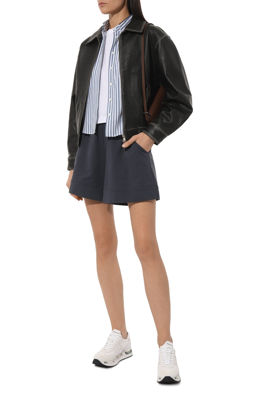 Комбинированные кроссовки conny PREMIATA белого цвета по цене 28100 руб., арт. C0NNY/VAR 5617, фото 2 Комбинированные кроссовки conny PREMIATA, арт. C0NNY/VAR 5617, фото 2