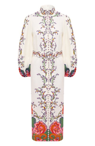 Женское льняное платье ZIMMERMANN, арт. 9719DAND