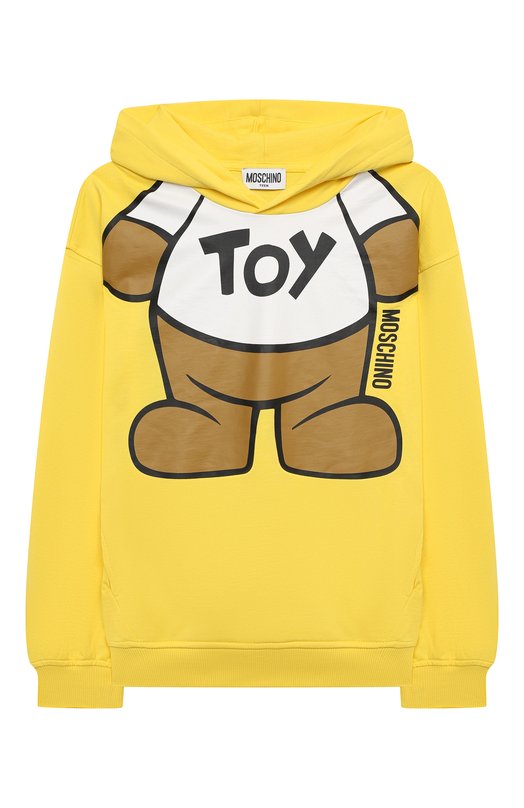

Хлопковое худи Moschino, Жёлтый