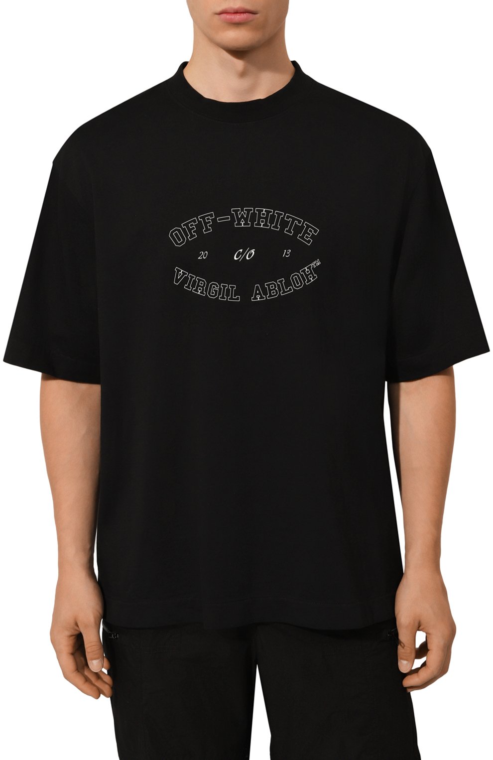 Хлопковая футболка OFF-WHITE, арт. 0MAA120F24JER00M, фото 3