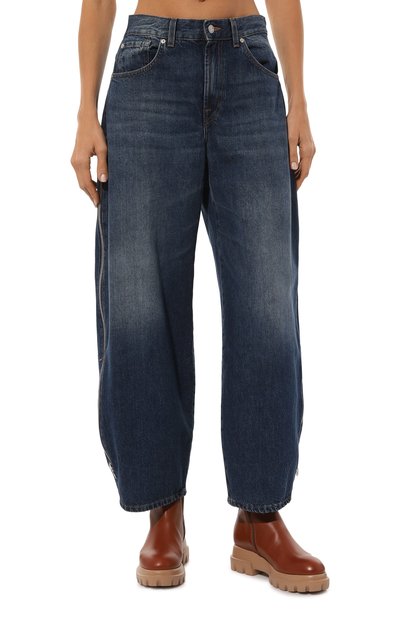 Джинсы 7 FOR ALL MANKIND синего цвета по цене 38800 руб., арт. JSNN066ZT0, фото 3 Джинсы 7 FOR ALL MANKIND, арт. JSNN066ZT0, фото 3