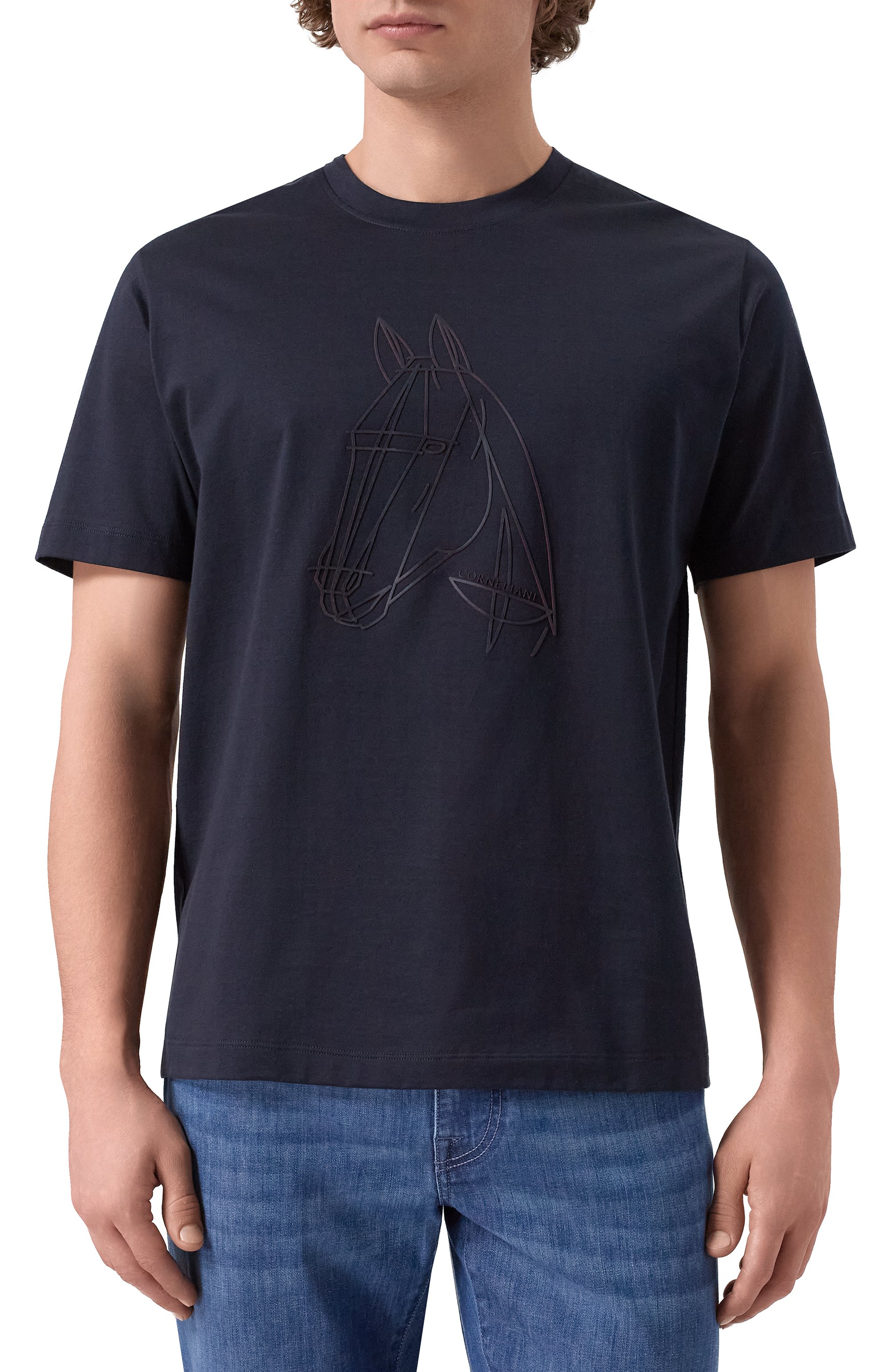 Хлопковая футболка CORNELIANI, арт. 27G593/2725051, фото 3