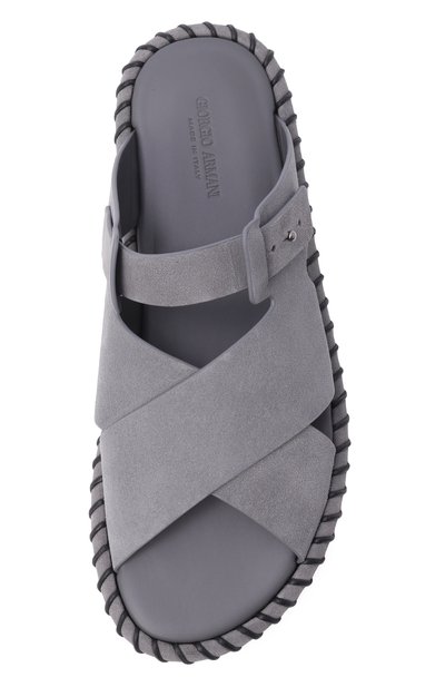 Замшевые шлепанцы GIORGIO ARMANI, арт. GM003256/AF24776, фото 5