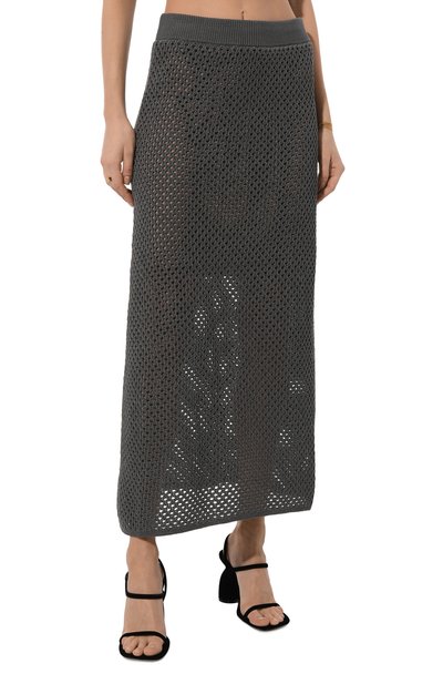 Хлопковая юбка BRUNELLO CUCINELLI, арт. M7876B1345, фото 3