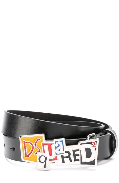 Кожаный ремень с фигурной пряжкой DSQUARED2, арт. DQ02F5-D00Q1, фото 1