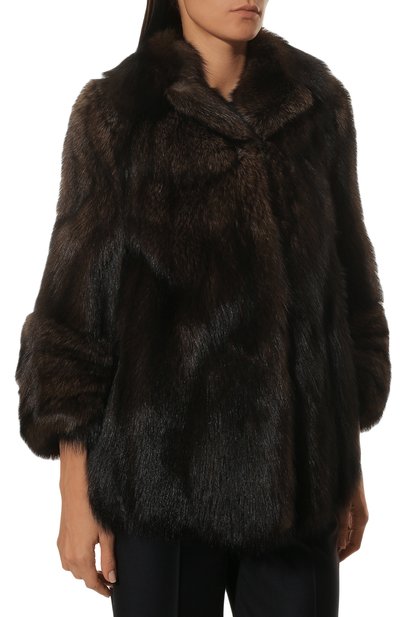 Шуба из куницы PRADA, арт. 165374-1EAH-F0003, фото 3