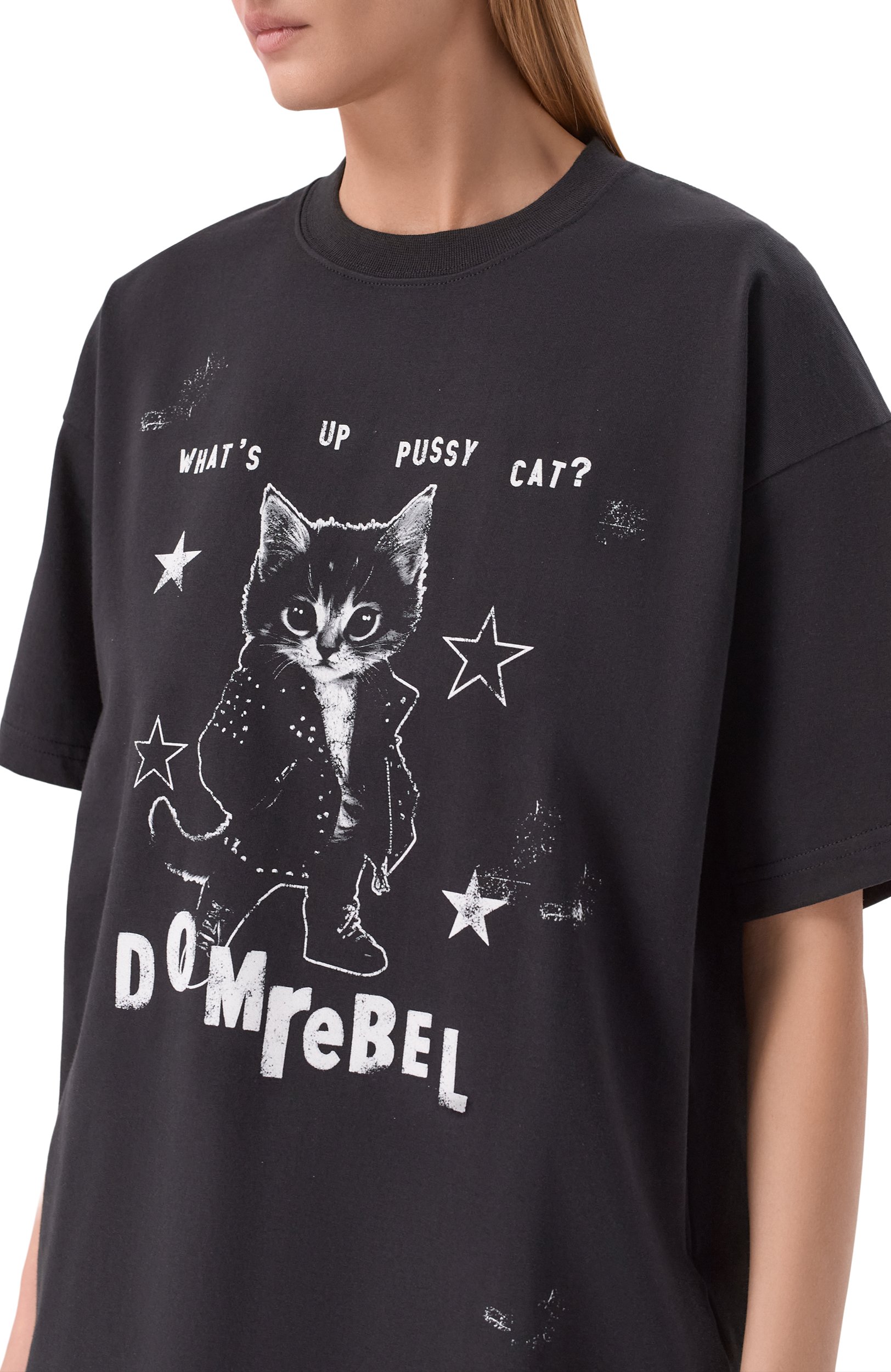 Хлопковая футболка DOMREBEL, арт. WHAT`S UP/T-SHIRT, фото 5