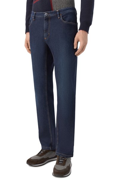 Джинсы slim fit ZILLI темно-синего цвета по цене 180000 руб., арт. J5T002M0441VZL003, фото 3 Джинсы slim fit ZILLI, арт. J5T002M0441VZL003, фото 3