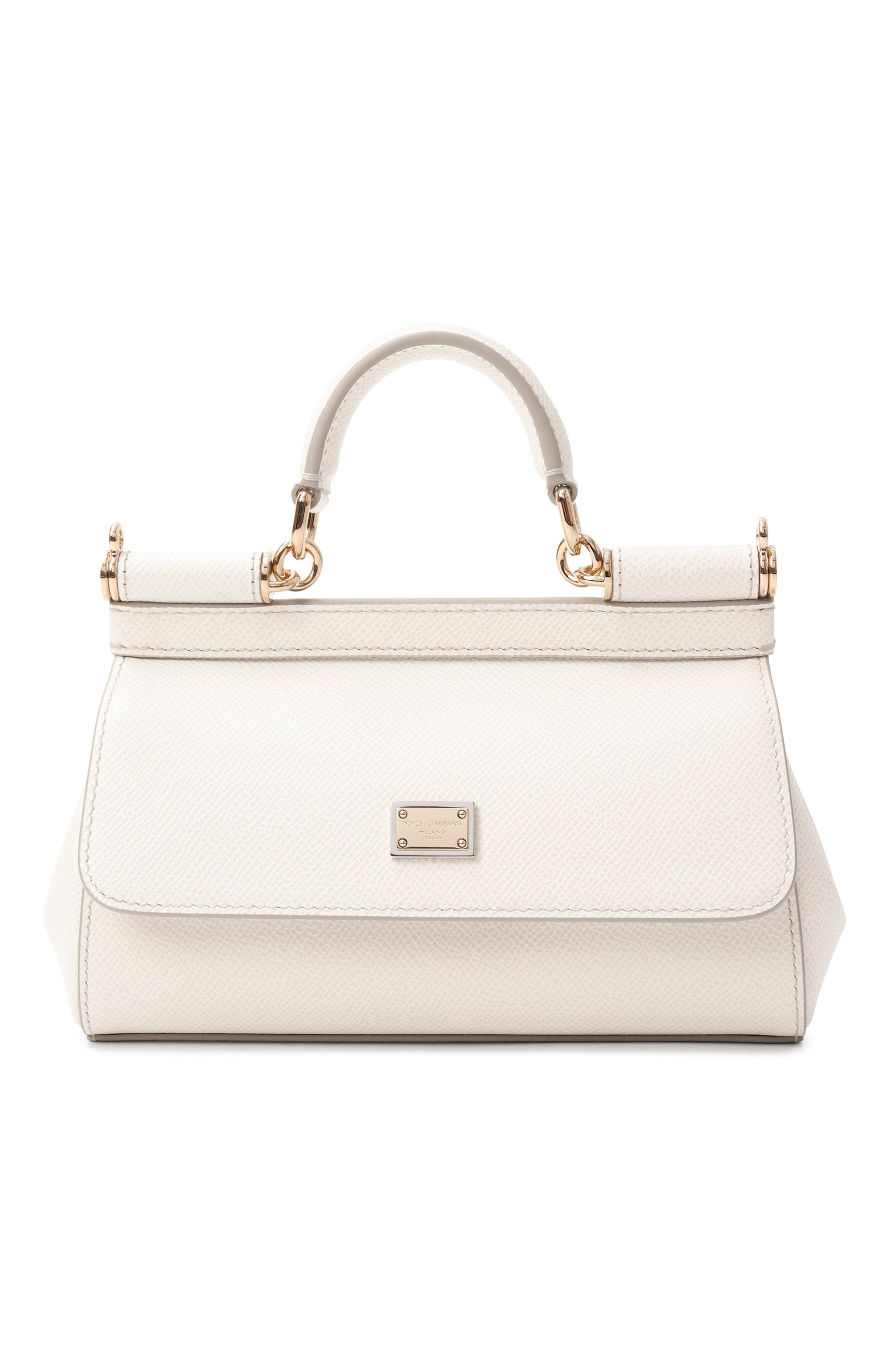 Сумка my sicily small DOLCE & GABBANA кремового цвета по цене 143000 руб., арт. BB7116/B1001, фото 1 Сумка my sicily small DOLCE & GABBANA, арт. BB7116/B1001, фото 1