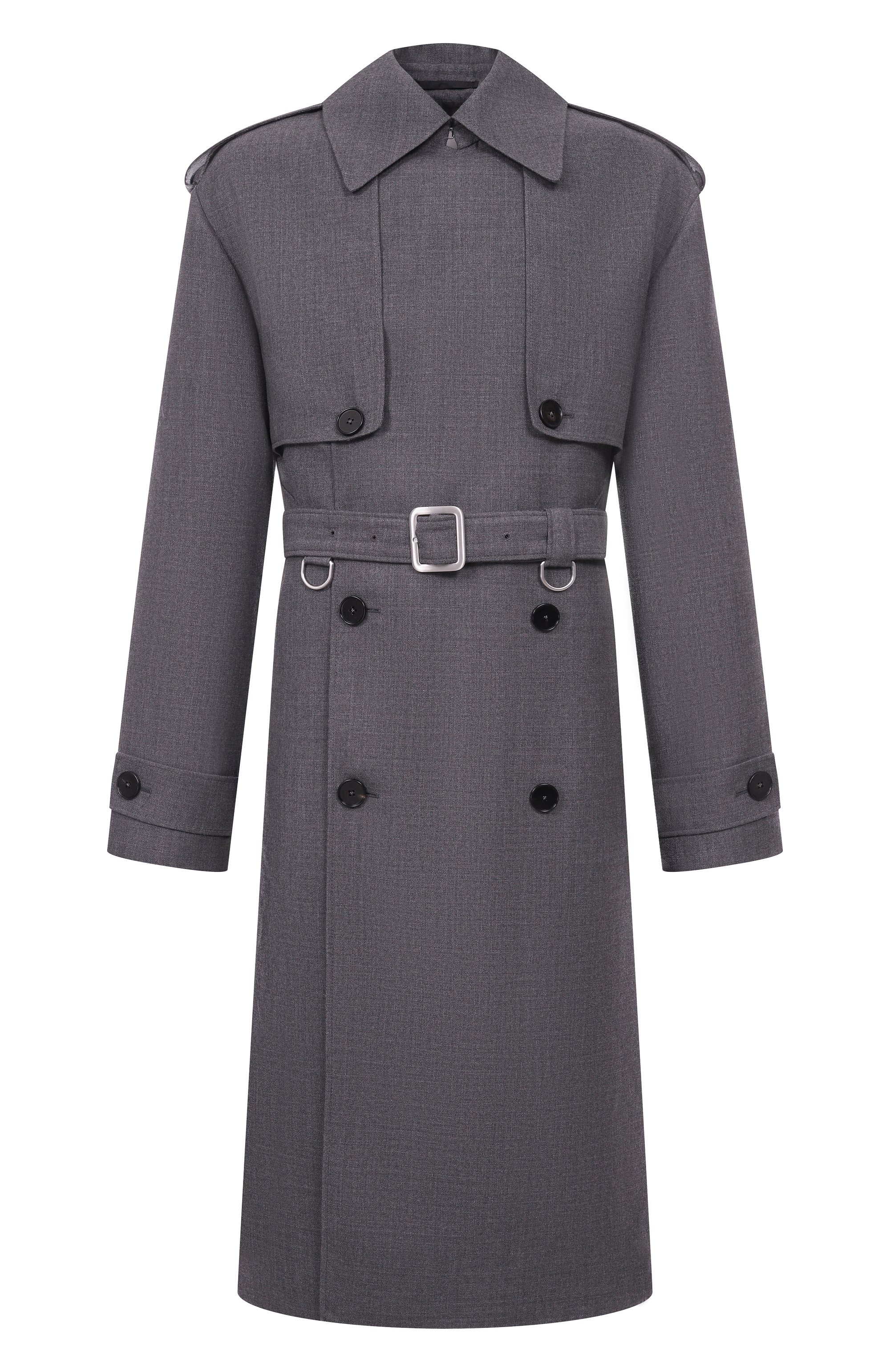 Шерстяное пальто JIL SANDER серого цвета по цене 643000 руб., арт. J21SW0072/J40289, фото 1 Шерстяное пальто JIL SANDER, арт. J21SW0072/J40289, фото 1