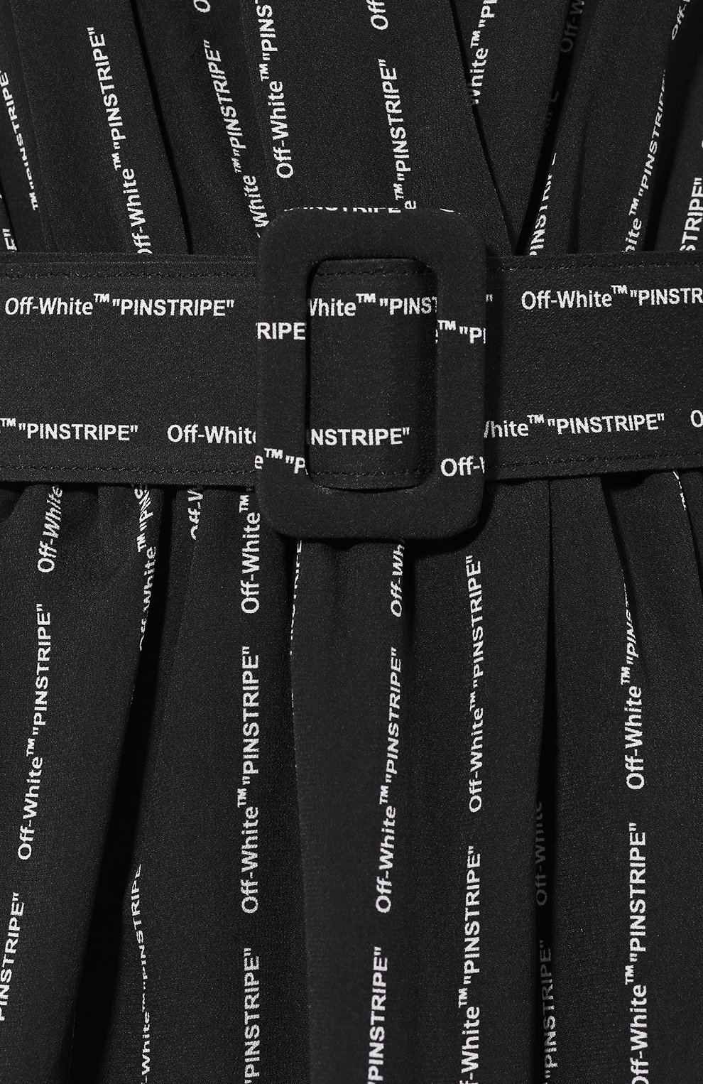 Платье с поясом OFF-WHITE черного цвета по цене 69950 руб., арт. 0WDB134S19D540441000, фото 5 Платье с поясом OFF-WHITE, арт. 0WDB134S19D540441000, фото 5