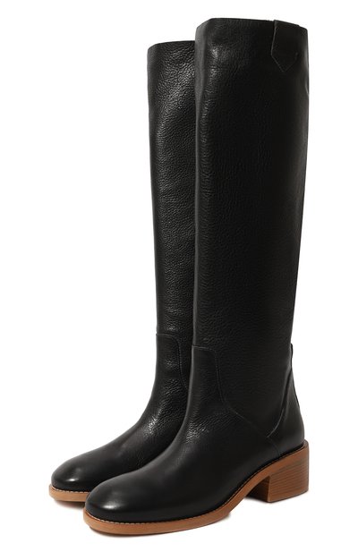 Кожаные сапоги sara NUDE OF SCANDINAVIA, арт. SAR064A/SARAT0GA/BLACK, фото 1