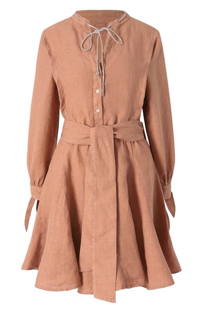 Женское льняное платье 120% LINO, арт. 32ALIW4PJ2/000F753