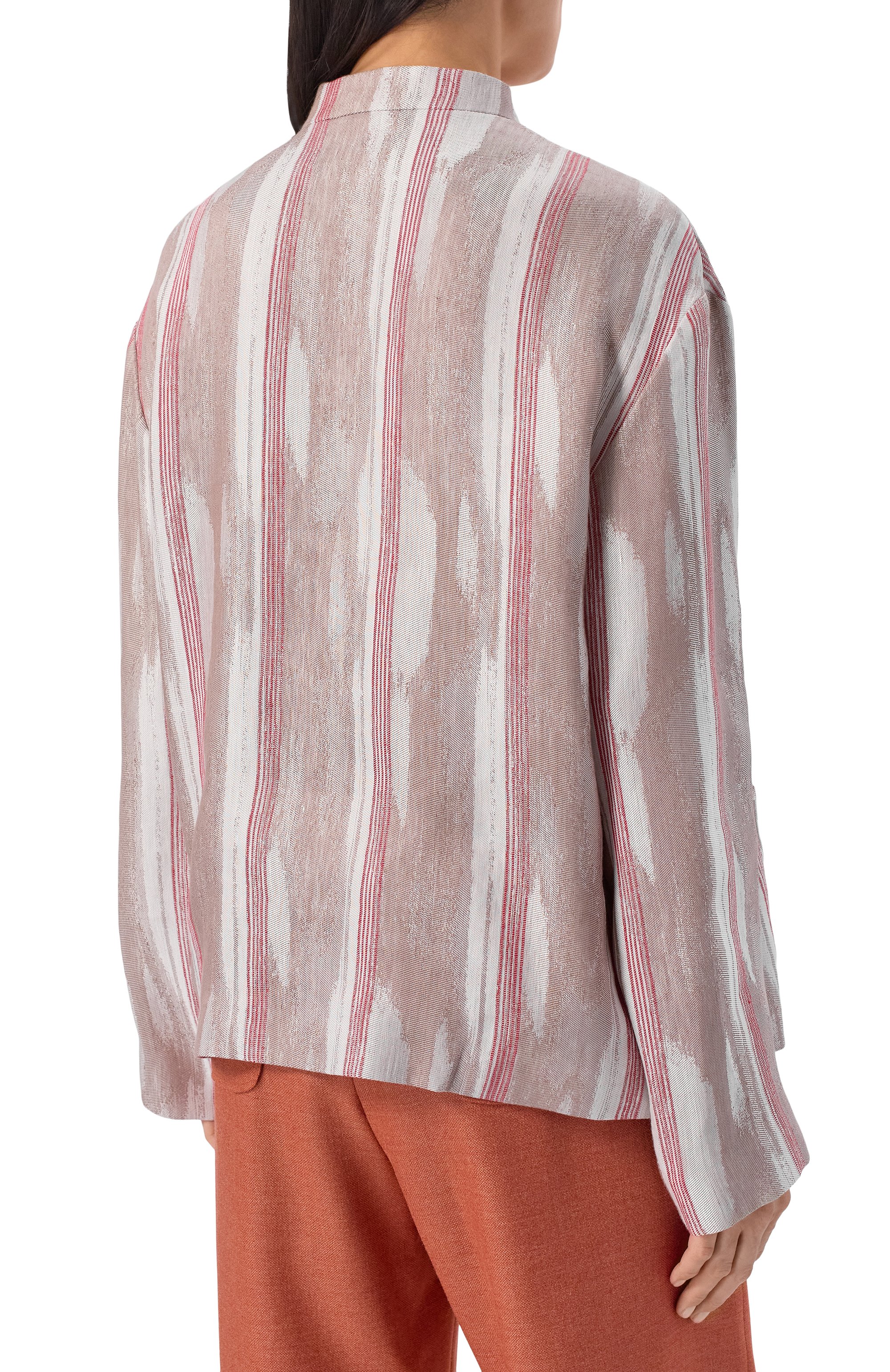 Куртка изо льна и вискозы GIORGIO ARMANI, арт. GW002776/TE20118, фото 4